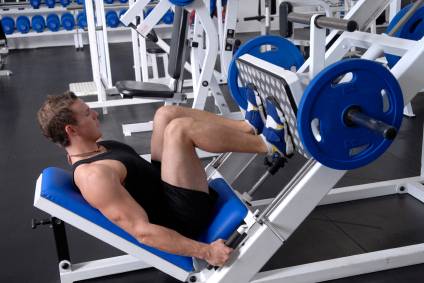 Man Leg Press