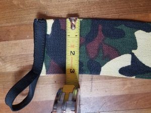 Width of Rip Toned Wrist Straps