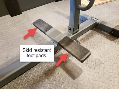 skid-resistant foot rests
