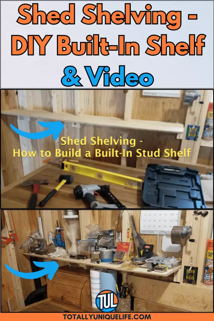 4 Shed Shelving DIY Built In Shelf